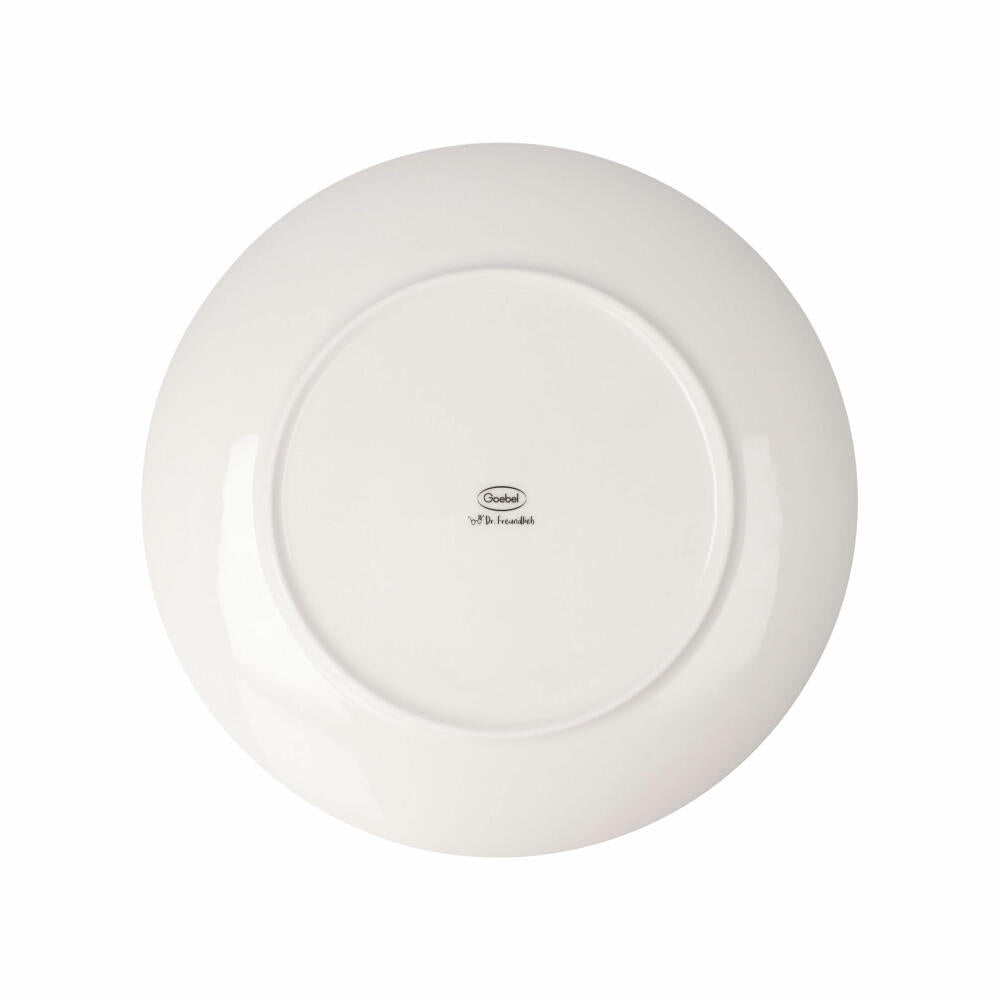 Goebel Teller Barbara Freundlieb - Ich muss gar nix, Fine Bone China, Bunt, 23 cm, 27001311