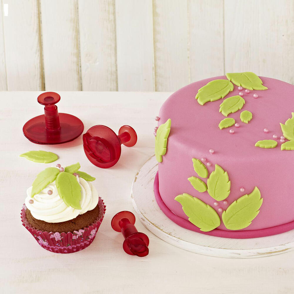 Birkmann Ausstechformen- Set Blätter, 3-tlg., Ausstecher, Plätzchenform, Keks, Plätzchen, Kunststoff, 160507