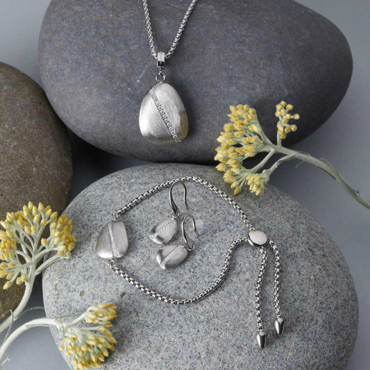 Leonardo Jewels Armband Ciottolo, Armschmuck, Modeschmuck, Edelstahl, Glaskristalle, 018294