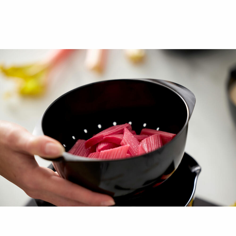 Rosti Seiher für Margrethe Schüssel 1.5 L, Siebeinsatz, Melamin, Schwarz, 23690