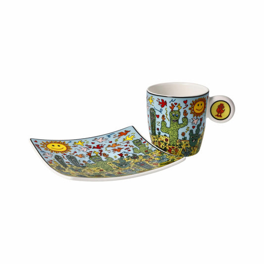 Goebel Espressotasse James Rizzi - Desert Life, Fine Bone China, Bunt, 0.1 L, 26102721