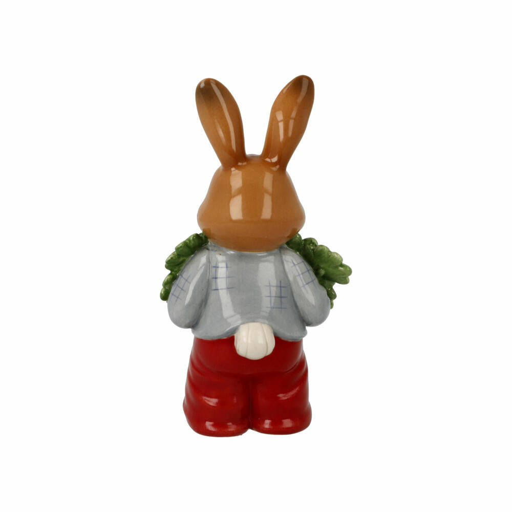 Goebel Figur Hasenjunge - Viel Glück!, Ostern, Steingut, Bunt, 12 cm, 66845881