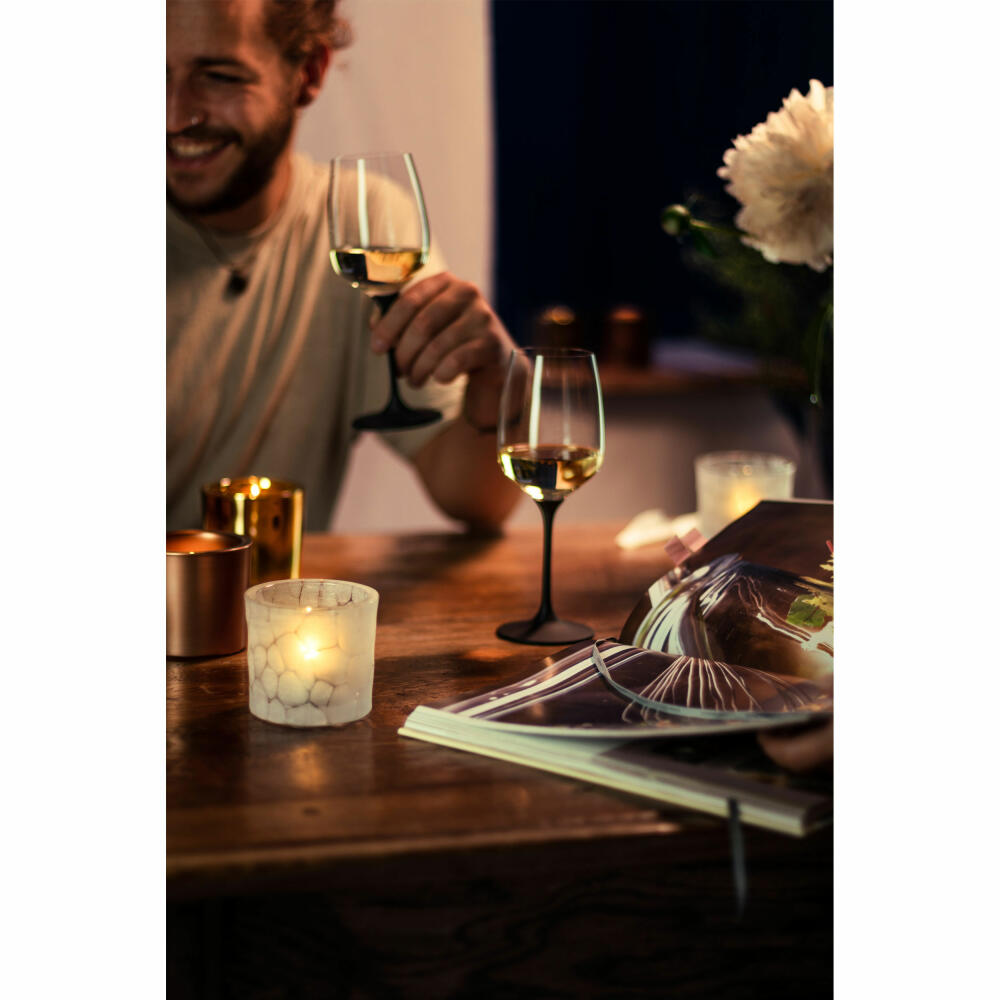 Eisch tealight set of 2 Hamilton, tealight holder, lantern, glass, matt, 7.8 cm, 78125180