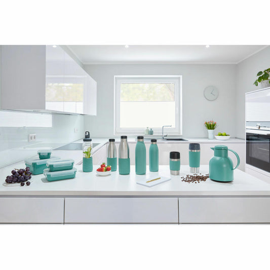 EMSA Clip & Close COLOR EDITION food storage containers, 4 pcs., storage container, storage container, food storage container, plastic, powder green, N10310