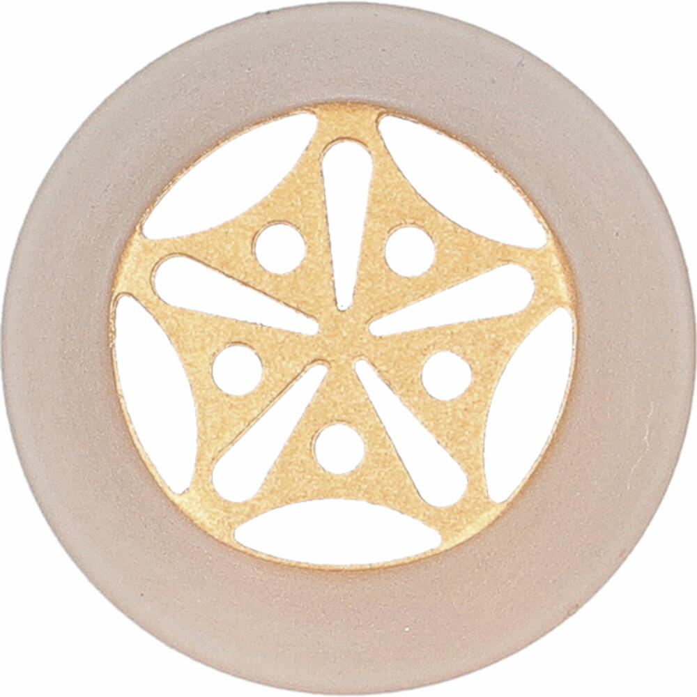 Birkmann Blütentülle Nr. 90, Spritztülle, Garniertülle, Backzubehör, Edelstahl, Kupferfarben, Ø 23 mm, 409194