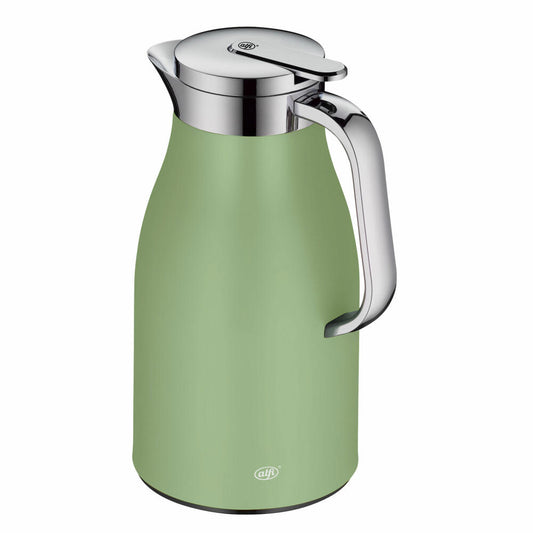 Alfi Isolierkanne Skyline, Thermokanne, Edelstahl, Celadon Green Matt, 1 L, 1321351100