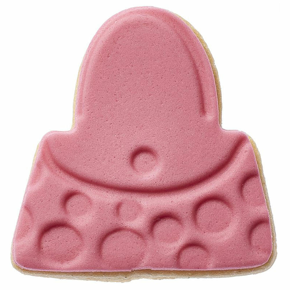 Birkmann cookie cutter handbag, cookie cutter, cookie shape, biscuit, cookies, stainless steel, 5.5 cm, 190955