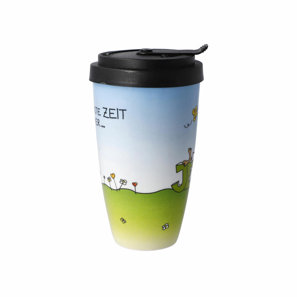Goebel Mug To Go Der Kleine Yogi - Jetzt, Trinkbecher, Kaffeebecher, Fine Bone China, Bunt, 54102301