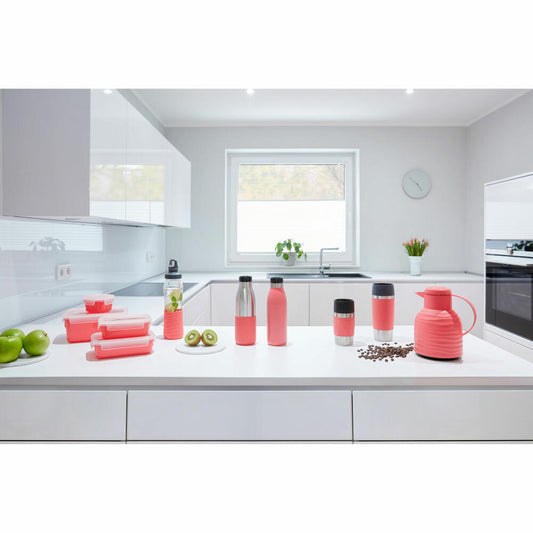 EMSA Clip & Close COLOR EDITION food storage containers, 4 pcs., storage container, storage container, food storage container, plastic, coral, N10309