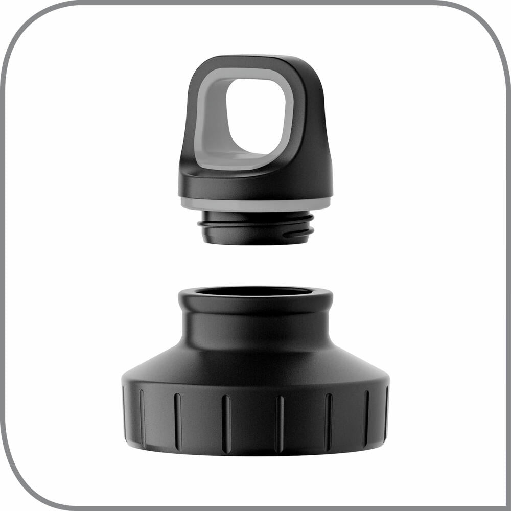 EMSA Drink2Go drinking bottle, water bottle, bottle, stainless steel, white / adventure decor, 0.6 L, N30109