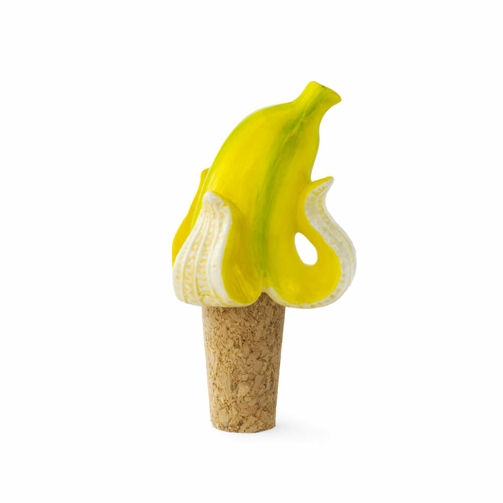 Donkey Products Weinstopper Banana Romance, Weinflaschen-Stopfen, Korken, Dolomit, Kork, 5.5 cm, 210733