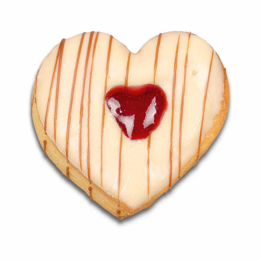 Städter Linzer-Ausstecher mit Auswerfer Herz mit Innenherz, Ausstechform, Plätzchenform, Keks, Plätzchen, Zerlegbar, Edelstahl, Ø 4.8 cm, 966353