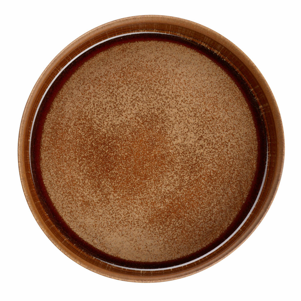 ASA Selection gourmet plate Gobi formart, stoneware, brown, 21 cm, 42231020