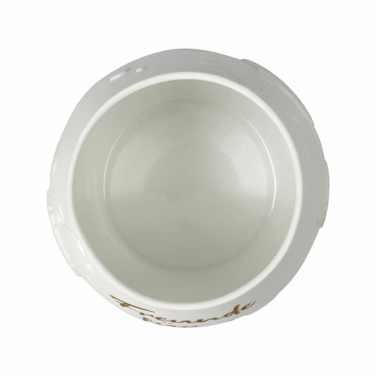 Goebel Windlicht Freunde für immer!, Teelichthalter, Biskuit-Porzellan, Weiß, 10 cm, 23123421