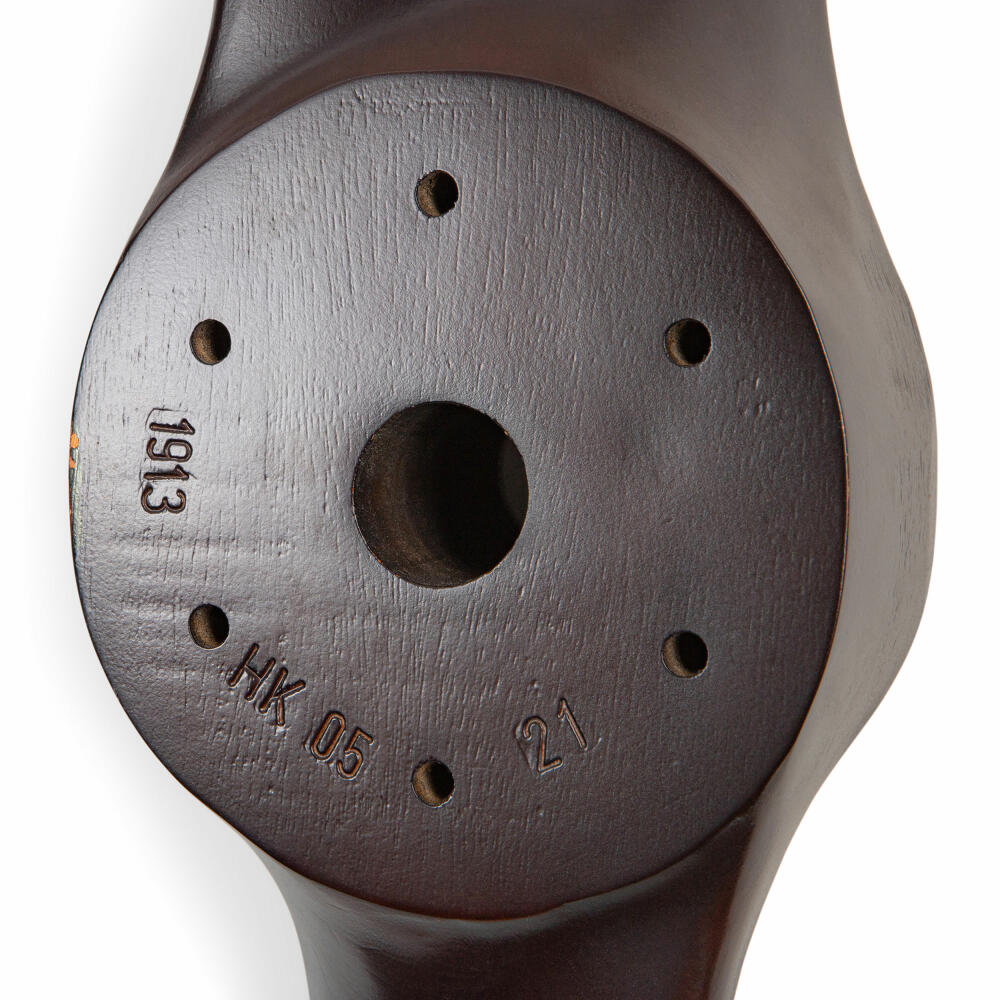 Authentic Models Wanddeko Propeller Vintage Black Tips Large, Flugzeugpropeller, Mahagoni-Holz, AP182