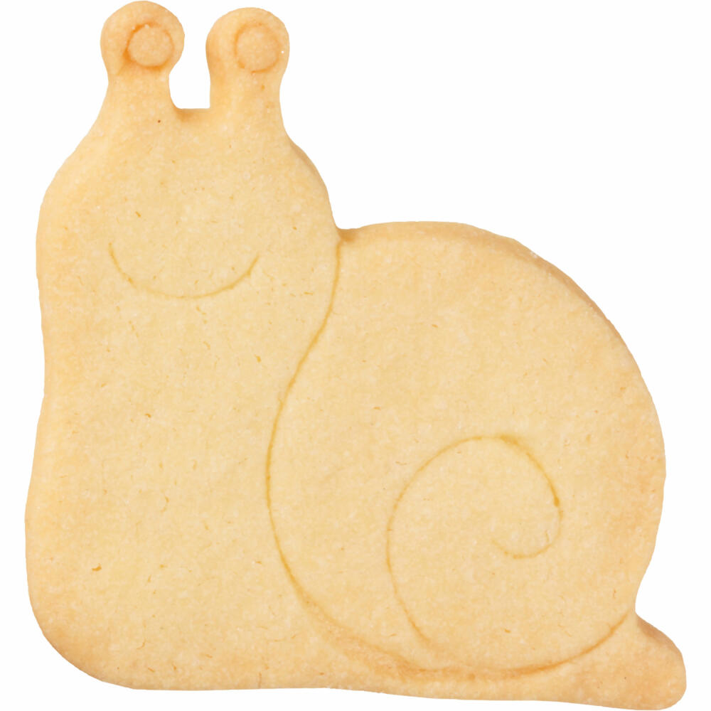 Birkmann cookie cutter snail silhouette, with internal embossing, cookie cutter, cookie shape, biscuit, biscuits, stainless steel, 7 cm, 195677
