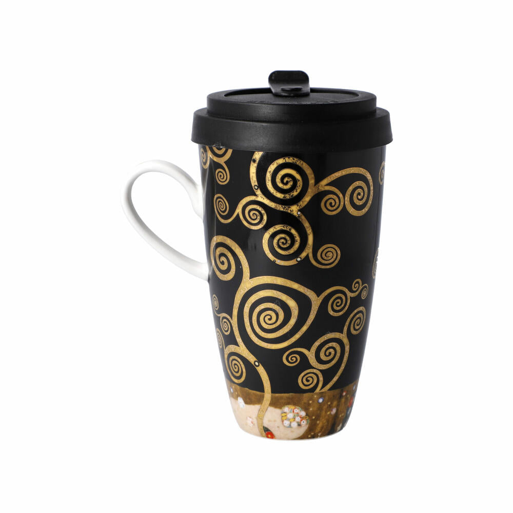 Goebel Mug To Go Gustav Klimt - Der Lebensbaum, Trinkbecher, Kaffeebecher, Artis Orbis, Fine Bone China, Bunt, 500 ml, 67017061