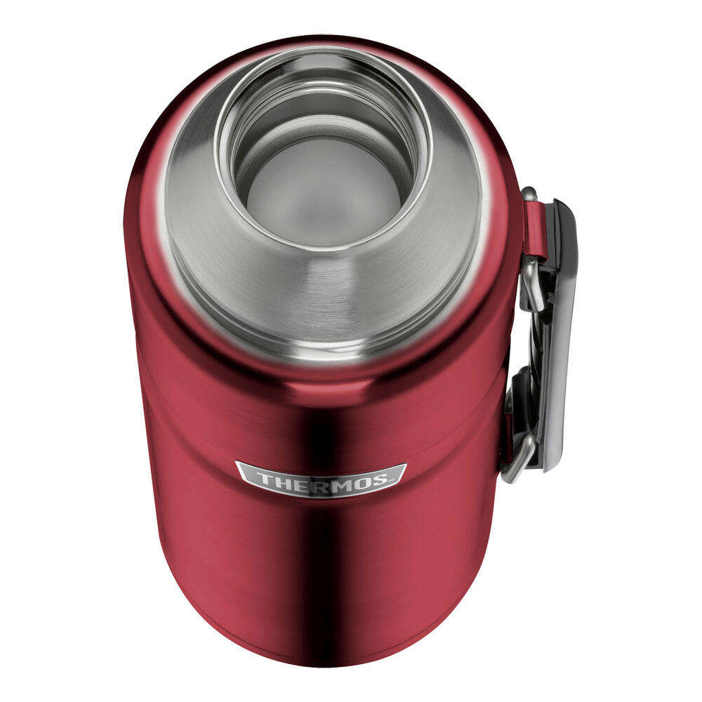 Thermos Isolierflasche Stainless King, Isoflasche, Thermoflasche, Flasche, Edelstahl, Cranberry, 1.2 L, 4003.248.120