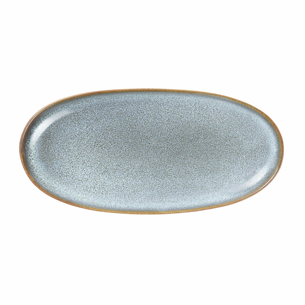 ASA Selection aperitif plate oval Denim, stoneware, blue, 20 x 10 cm, 27121118