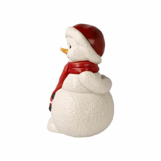 Goebel Figur Schneemann - Fröhlicher Winterfreund, Steingut, Bunt, 22 cm, 66704381