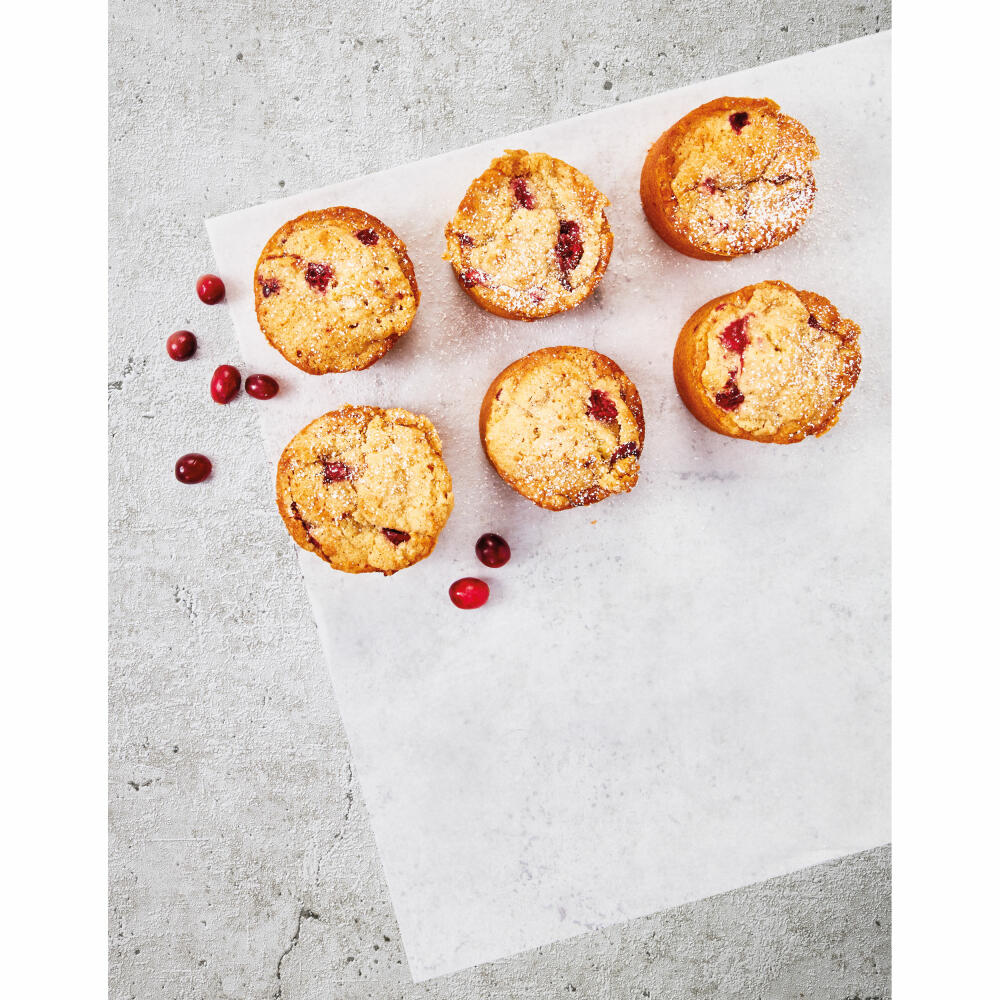 Birkmann Bakers Best Jumbo Muffinform, für 6 Stück, Backform, Muffinbackform, mit losem Boden, 34 x 22 cm, 886537