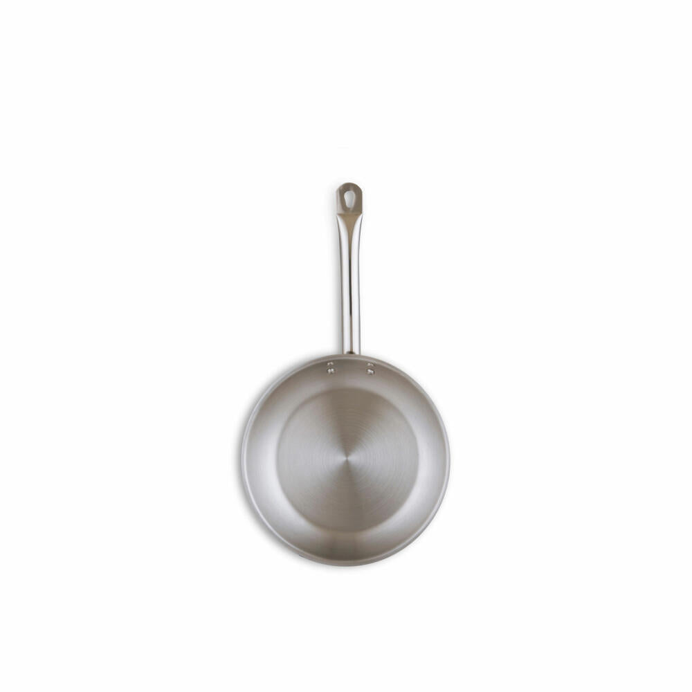 Comas Bratpfanne Fuji Induktion, Pfanne mit Sandwichboden, Edelstahl, Silber, 28 cm, 8517