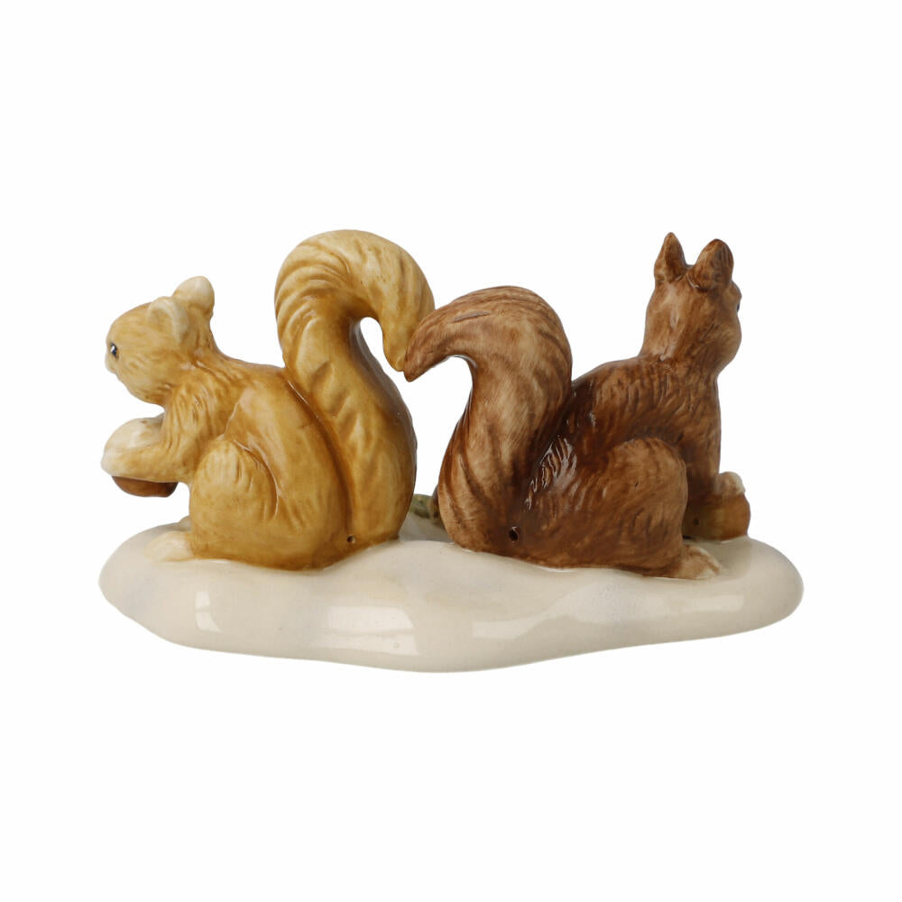 Goebel Figur Eichhörnchen auf Futtersuche, Dekofigur, Weihnachten, Steingut, Bunt, 4 cm, 66704481