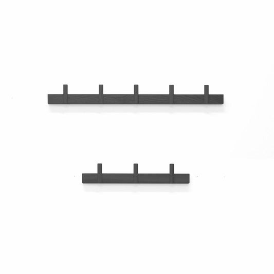 Authentics Wandgarderobe Line Up S, Hakenleiste, Garderobenleiste, Esche, Schwarz, 80999