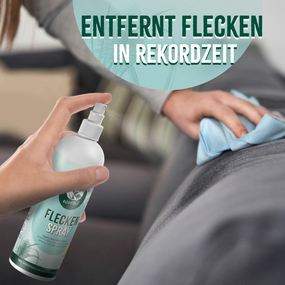 ecoPhil Fleckenspray, Textil-Fleckenentferner mit Sofortwirkung zum Aufsprühen, 500 ml