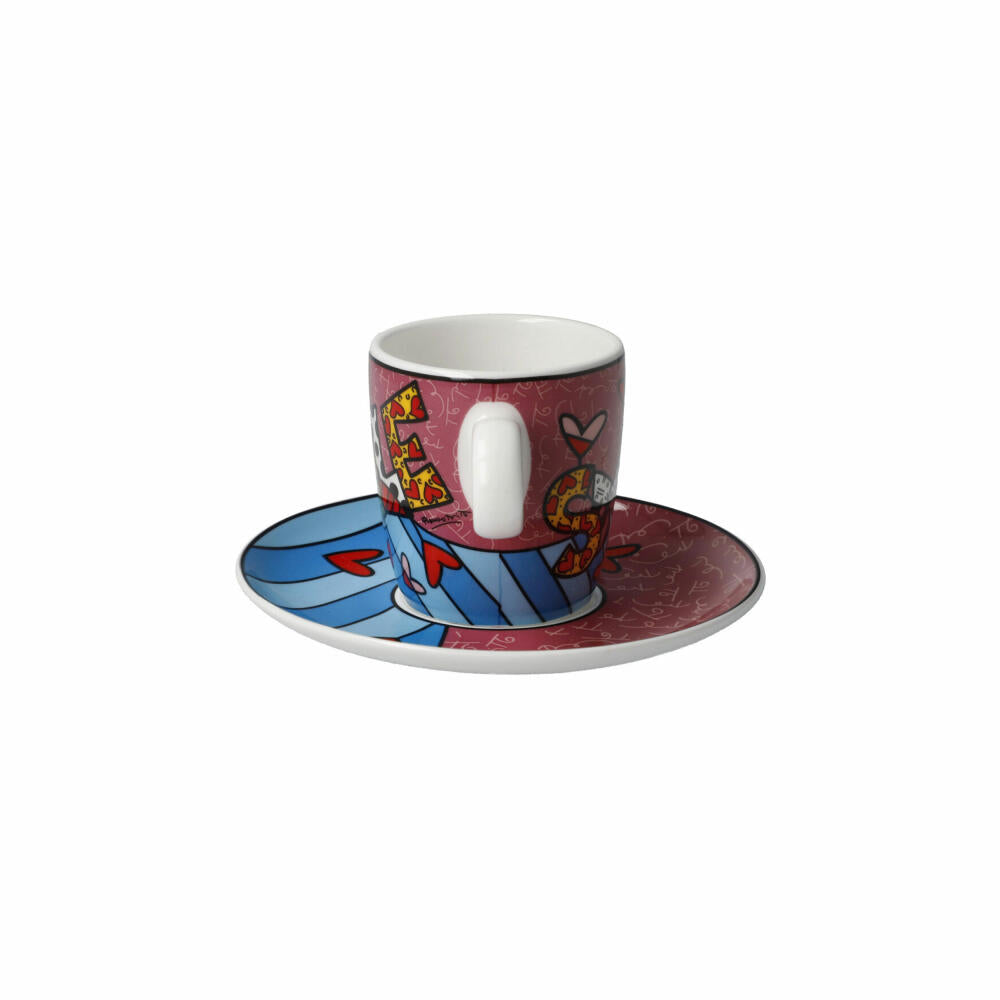 Goebel Espressotasse Romero Britto - Smile, Tasse, Becher, Fine Bone China, Bunt, 100 ml, 66452851