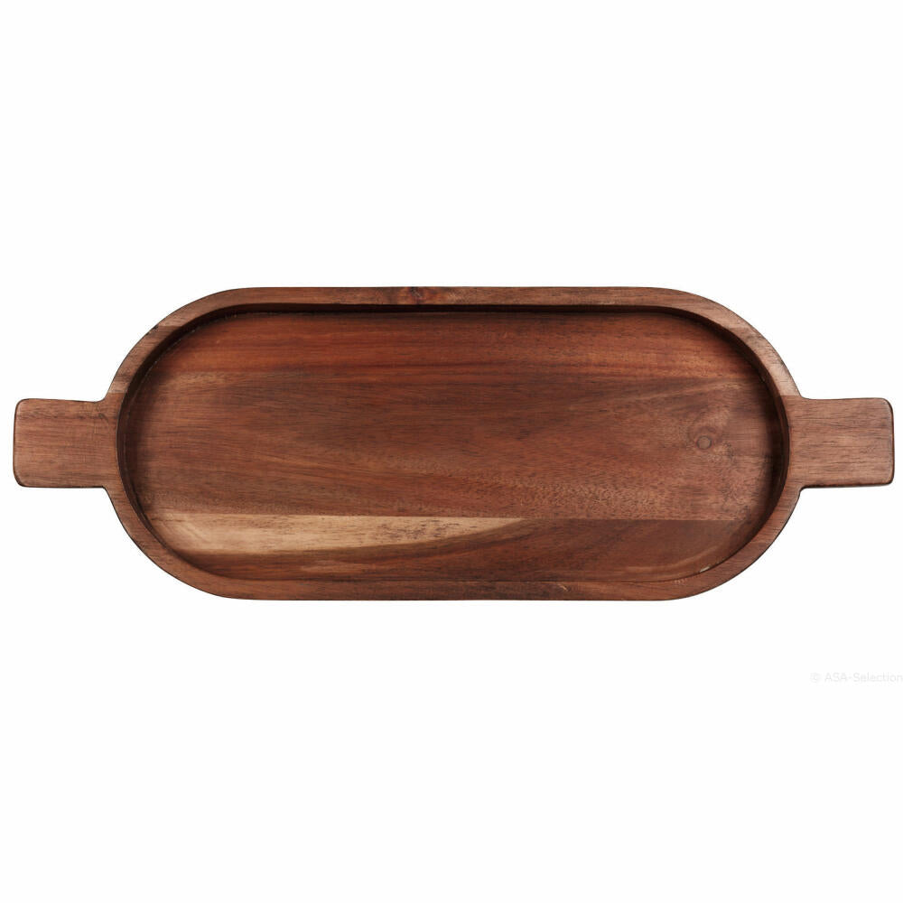 ASA Selection wood Ovales Brett, Dekobrett, Servierbrett, Dekoschale, Servierschale, Akazienholz, Braun, 93916970