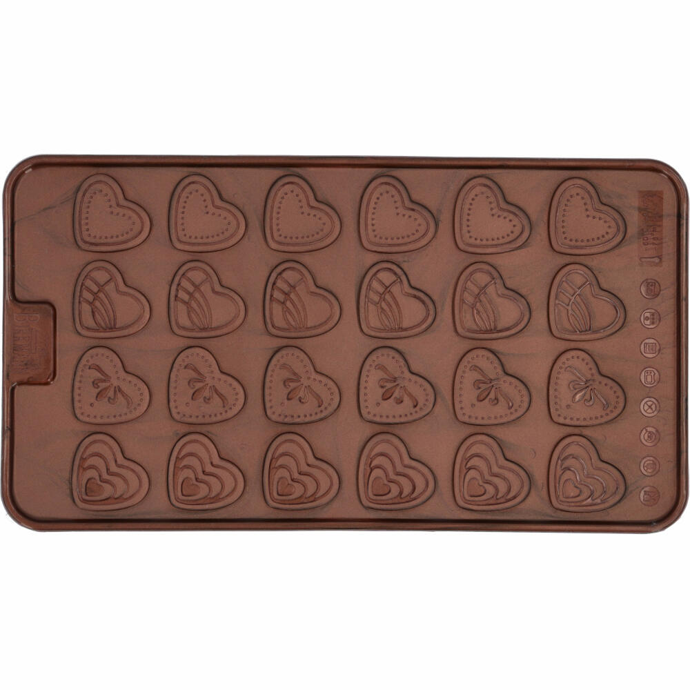Birkmann Chocolaterie Ornamente, 2er Set, Pralinen Form, Schokoladenförmchen, Silikonform, Silikon, 252912