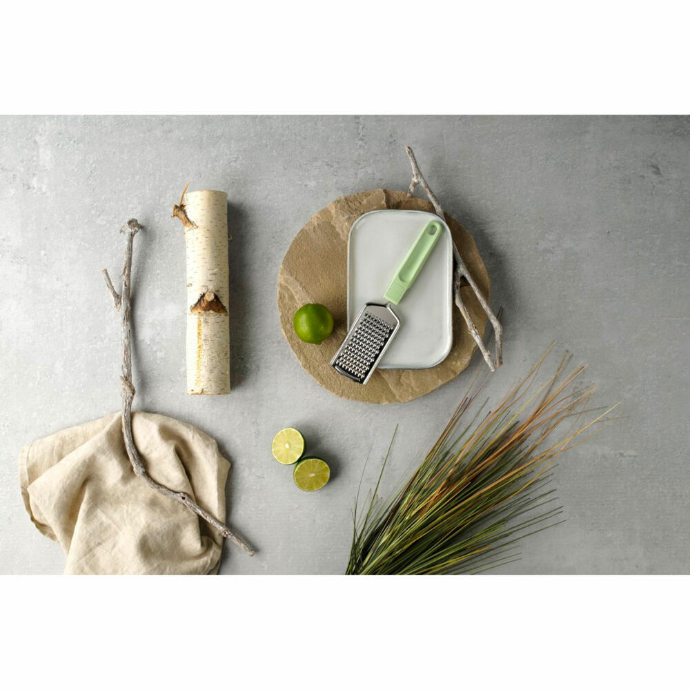 Fackelmann Handreibe Ecolution, Küchenreibe, Reibe, Materialmix, mintgrün, 24 cm, 33071