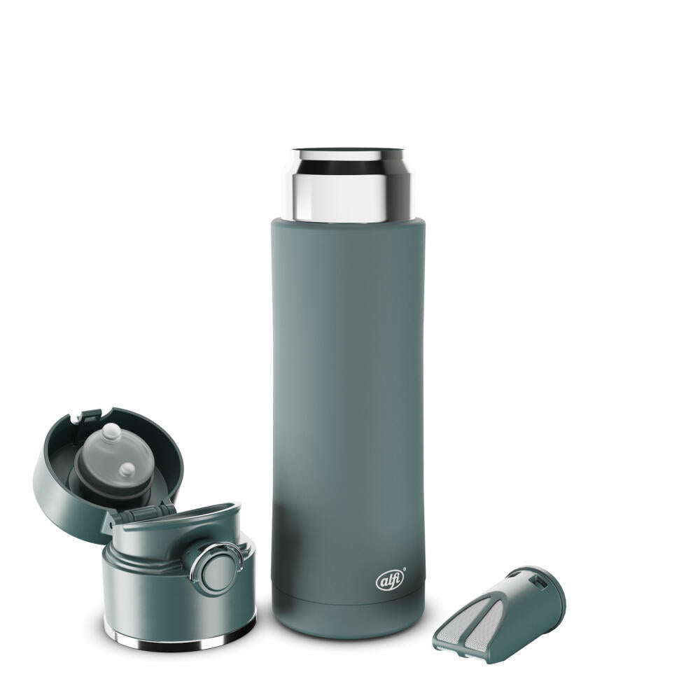 alfi insulated drinking bottle BALANCE TEA BOTTLE, insulated bottle, thermos flask, insulated bottle, stainless steel, Sea Pine Mat, 500 ml, 5511293050