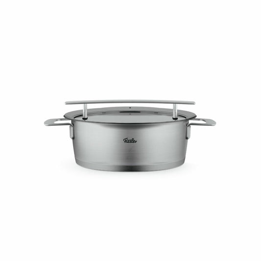 Fissler Bratentopf Phi Collection, Edelstahl 18/10, Silbern, 24 cm, 016-123-24-000