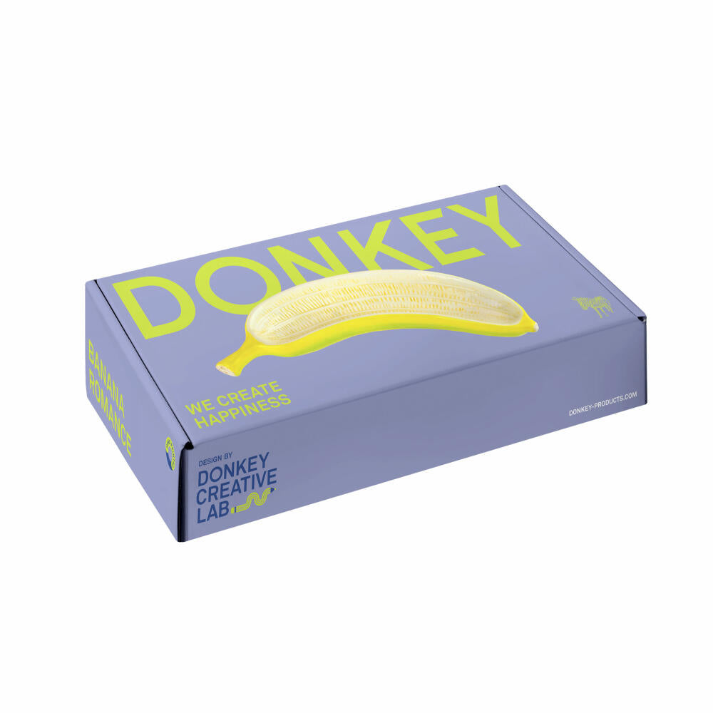 Donkey Products Banana Romance Bowl, Schale, Dekoschale, Dekoration, Dolomit, Gelb, 25 x 8 x 5.5 cm, 210745
