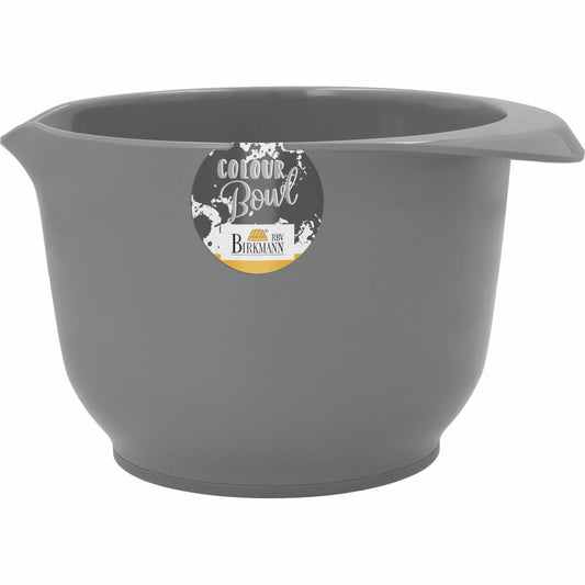 Birkmann Colour Bowl mixing and serving bowl, mixing bowl, bowl, melamine resin, grey matt, 1.5 L, 709331