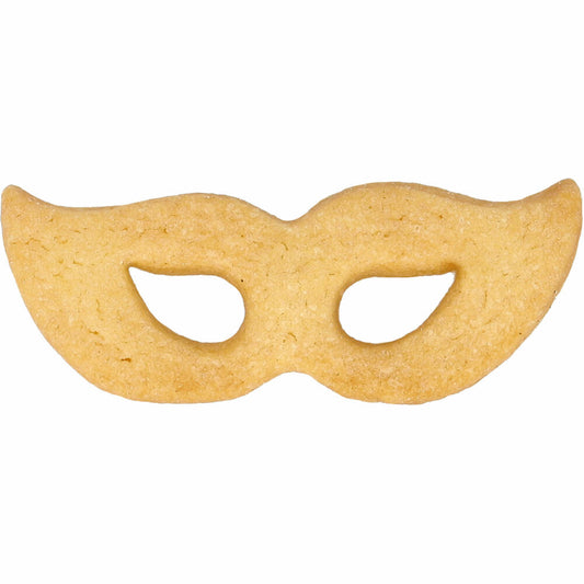 Birkmann Ausstechform Venezia Maske, mit Innenprägung, Ausstecher, Plätzchenform, Keks, Plätzchen, Edelstahl, 7 cm, 199774