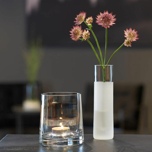Leonardo Vase NOVARA, Dekovase, Glasvase, Kalk-Natron Glas, Satiniert, 16.4 cm, 018632
