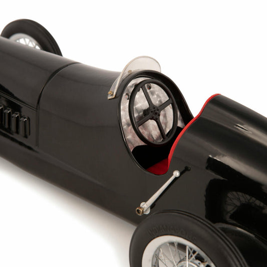 Authentic Models Model Car Silver Arrow Black, Red Seat, Model Car, Racing Car, Aluminum / Artificial Leather, PC014B