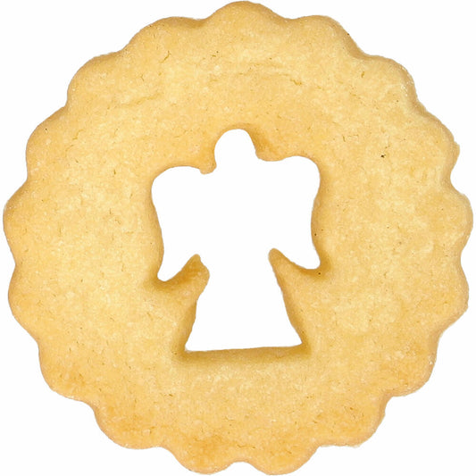 Birkmann cookie cutter Linzer Angel, cookie cutter, cookie shape, biscuit, cookies, stainless steel, 5 cm, 199897