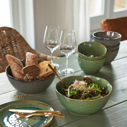 Leonardo Keramikschale MATERA, Schüssel, Schale, Keramik, Grün, 23.5 cm, 018585