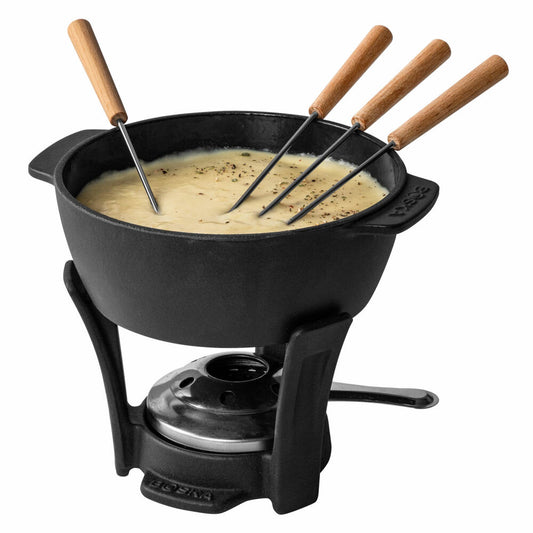 Boska Käsefondue-Set Party Pro, Fonduetopf, Gusseisen, Schwarz, 1.1 Liter, 853554