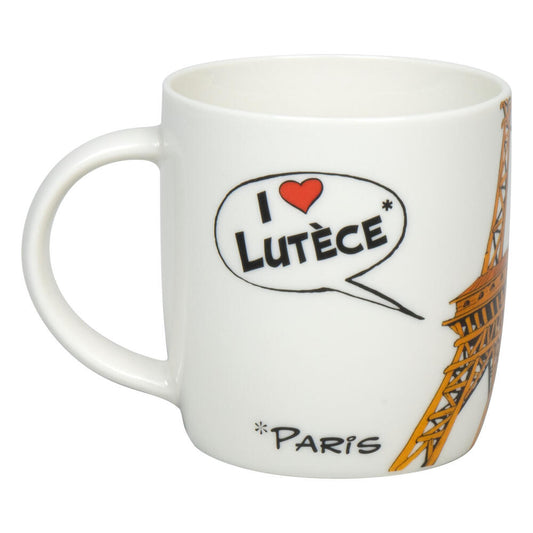 Könitz Becher Je táime Paris, Tasse, Kaffeetassen, New Bone, Bunt, 400 ml, 1172752853