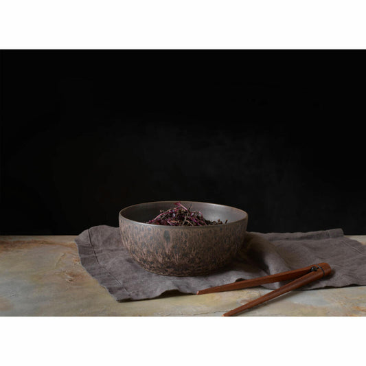 ASA Selection Poke Bowl Mangosteen Bowl, Porcelain, Brown, Ø 18 cm, 24350266