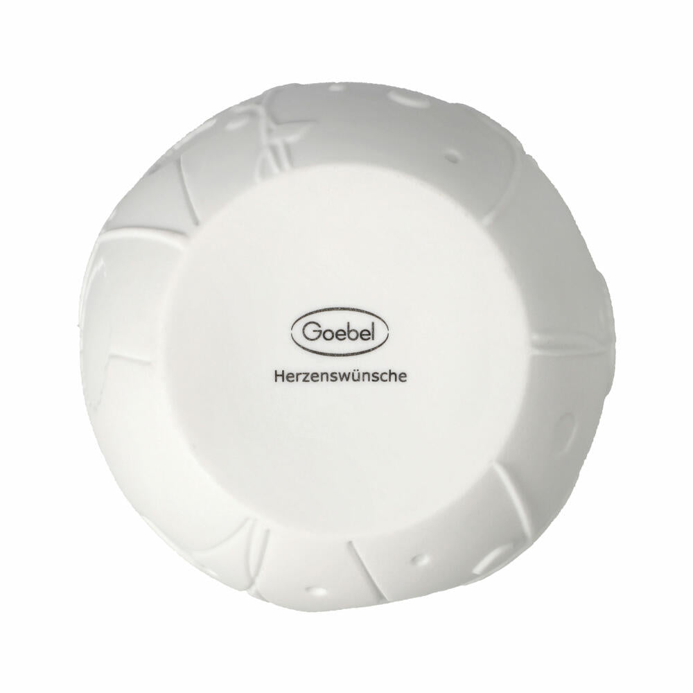 Goebel Windlicht Freunde für immer!, Teelichthalter, Biskuit-Porzellan, Weiß, 10 cm, 23123421