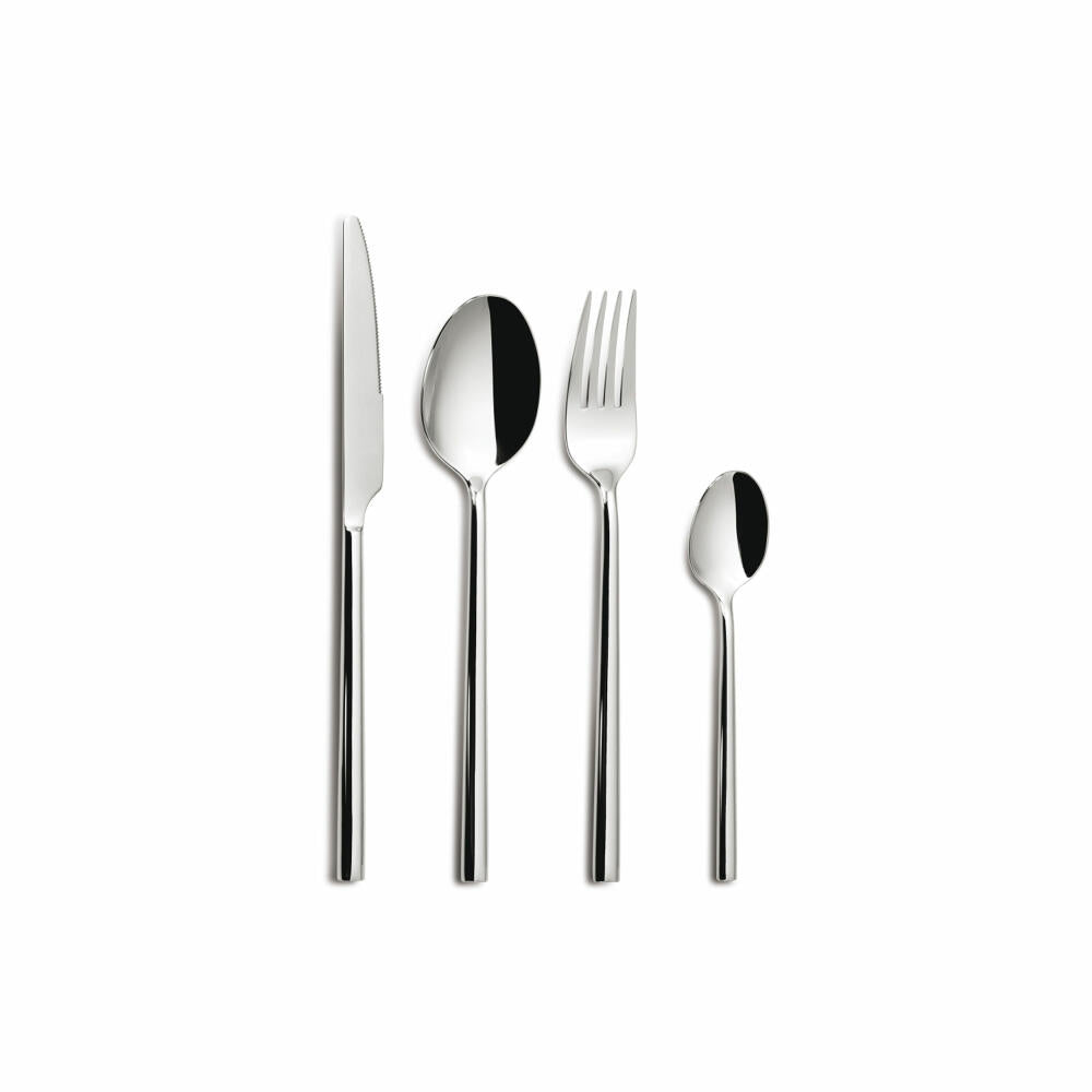 Comas cutlery set Oslo 24-piece, table cutlery, stainless steel 18/10, silver-colored, 1600