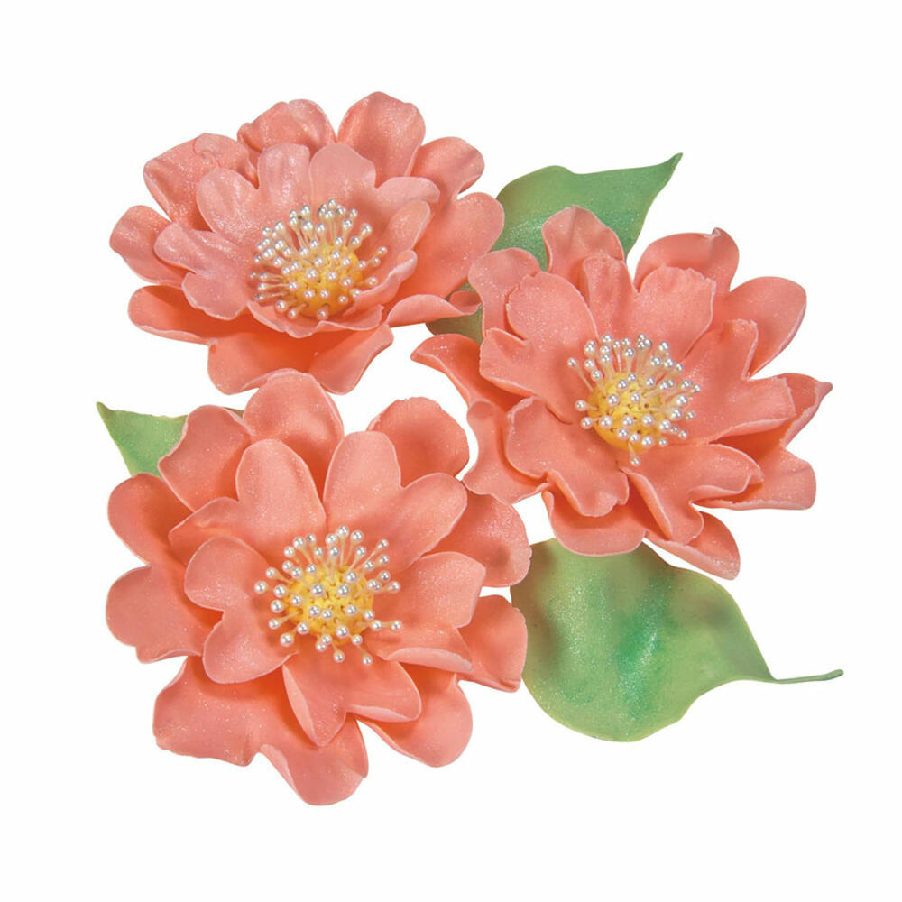 Städter professional cookie cutter with ejector water lilies and carnations set, 3-piece, cookie cutter, fondant, marzipan shape, plastic, 170520
