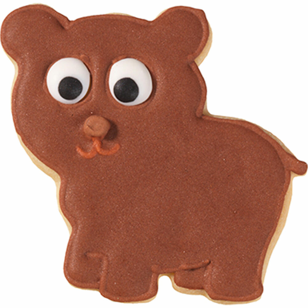 Birkmann Ausstechform Bär, Ausstecher, Plätzchenform, Keks, Plätzchen, Edelstahl, 8 cm, 195615