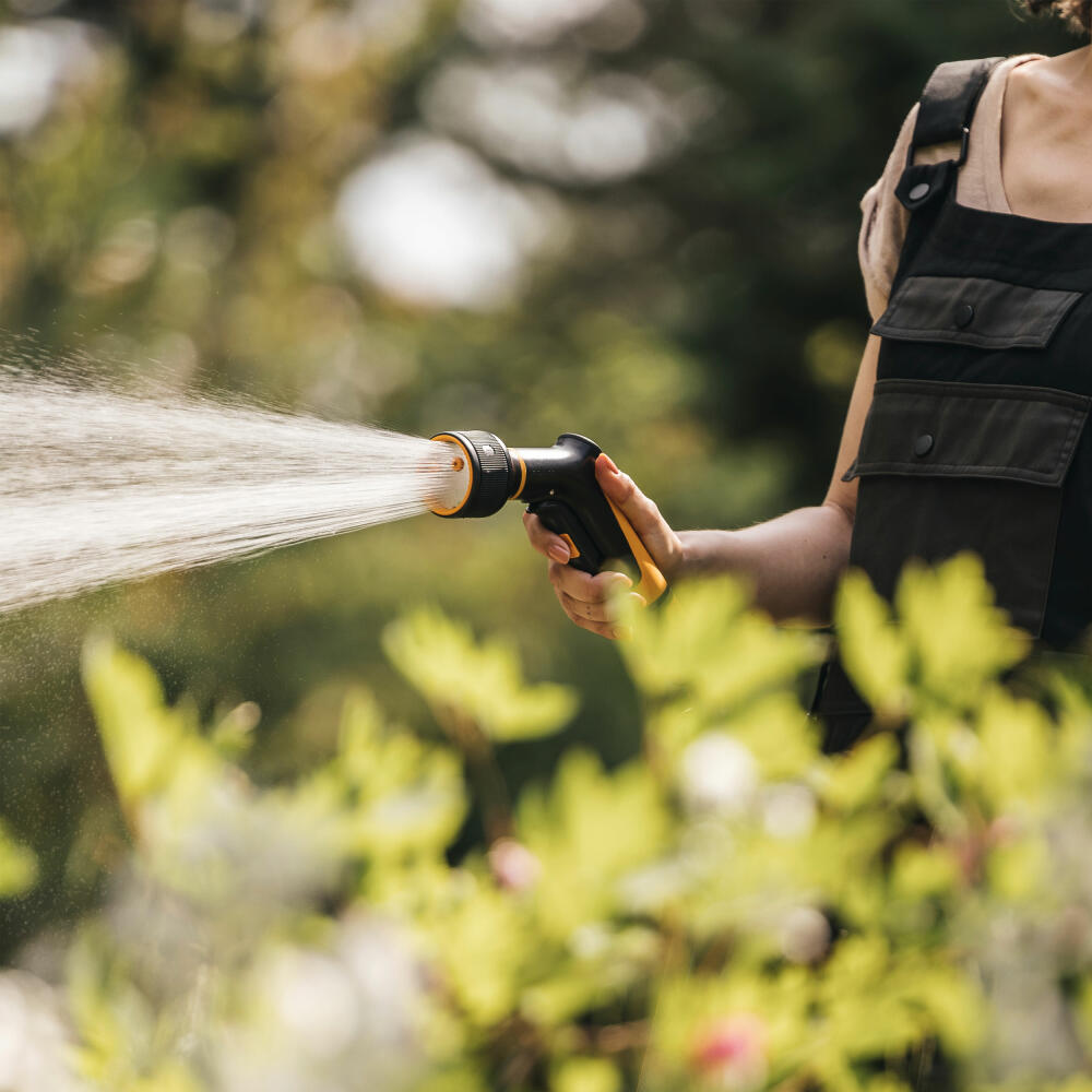 Fiskars Sprühpistole, 3 Funktionen, Fontregler, Kunststoff, Schwarz, Orange, 1065483